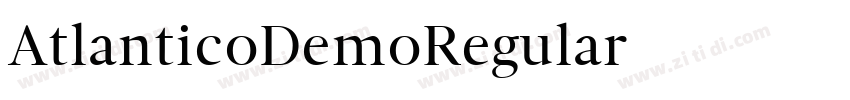 AtlanticoDemoRegular字体转换 AtlanticoDemoRegular字体转换