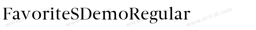 FavoriteSDemoRegular字体转换 FavoriteSDemoRegular字体转换