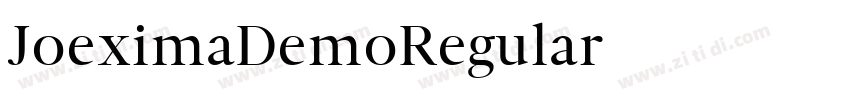 JoeximaDemoRegular字体转换 JoeximaDemoRegular字体转换