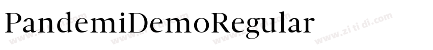 PandemiDemoRegular字体转换 PandemiDemoRegular字体转换