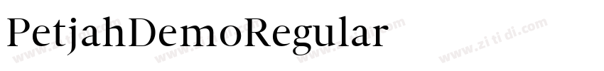 PetjahDemoRegular字体转换 PetjahDemoRegular字体转换