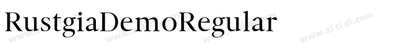 RustgiaDemoRegular字体转换 RustgiaDemoRegular字体转换