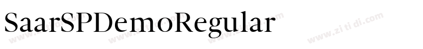 SaarSPDemoRegular字体转换 SaarSPDemoRegular字体转换