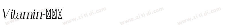 Vitamin字体转换