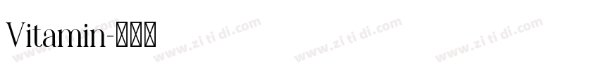 Vitamin字体转换