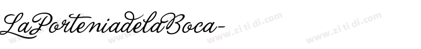 LaPorteniadelaBoca字体转换
