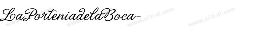 LaPorteniadelaBoca字体转换