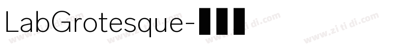 LabGrotesque字体转换