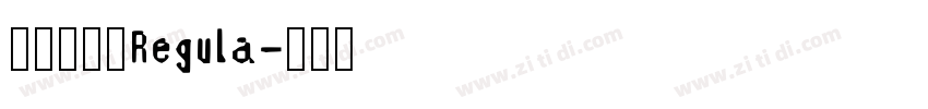 黄引齐招牌Regula字体转换