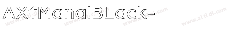 AXtManalBLack字体转换
