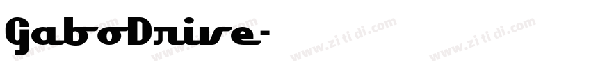 GaboDrive字体转换