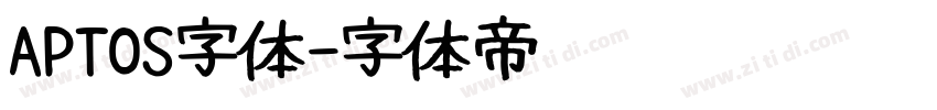 APTOS字体字体转换
