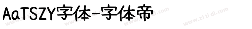 AaTSZY字体字体转换