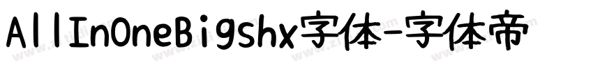 AllInOneBigshx字体字体转换