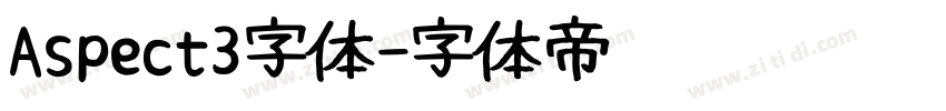 Aspect3字体字体转换