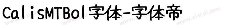 CalisMTBol字体字体转换