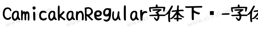 CamicakanRegular字体下载字体转换