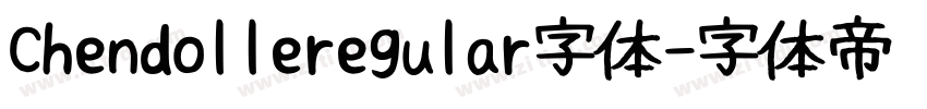 Chendolleregular字体字体转换