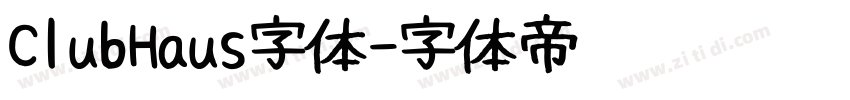 ClubHaus字体字体转换