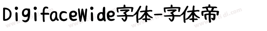 DigifaceWide字体字体转换