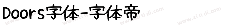 Doors字体字体转换