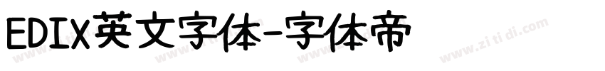 EDIX英文字体字体转换