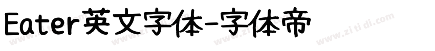 Eater英文字体字体转换