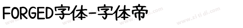 FORGED字体字体转换