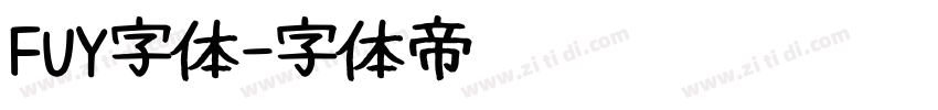 FUY字体字体转换