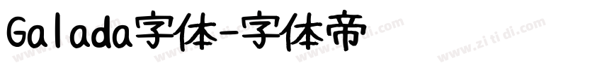 Galada字体字体转换