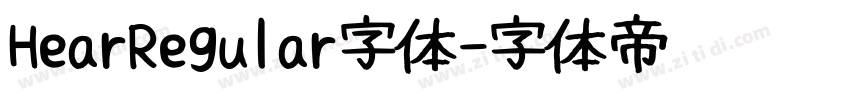 HearRegular字体字体转换