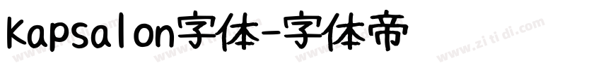 Kapsalon字体字体转换