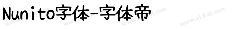 Nunito字体字体转换