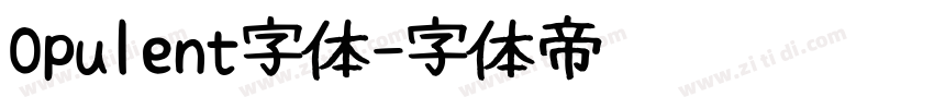 Opulent字体字体转换