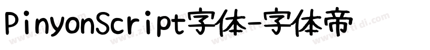 PinyonScript字体字体转换