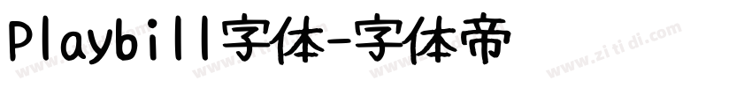 Playbill字体字体转换
