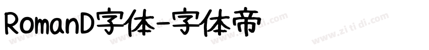 RomanD字体字体转换