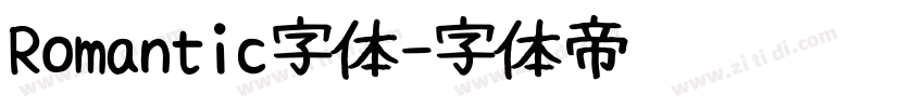 Romantic字体字体转换