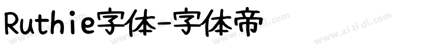 Ruthie字体字体转换