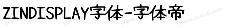 ZINDISPLAY字体字体转换