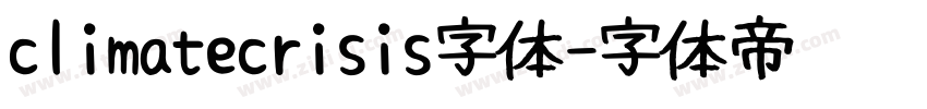 climatecrisis字体字体转换