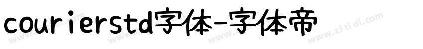 courierstd字体字体转换