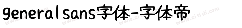 generalsans字体字体转换