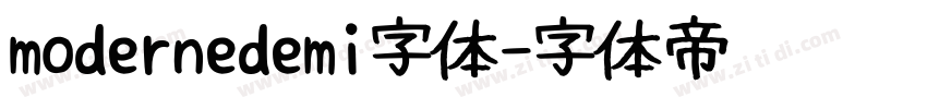 modernedemi字体字体转换
