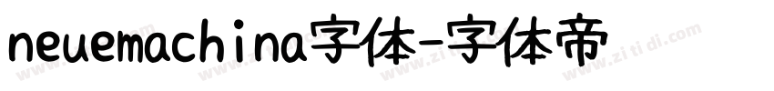 neuemachina字体字体转换