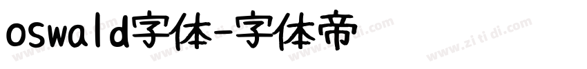 oswald字体字体转换