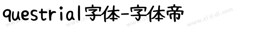 questrial字体字体转换