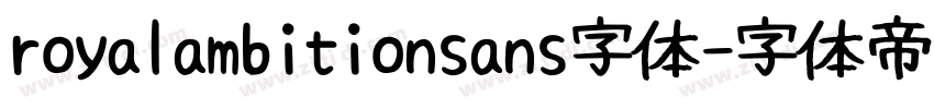 royalambitionsans字体字体转换