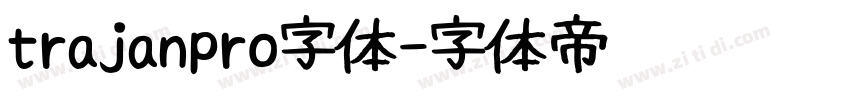 trajanpro字体字体转换