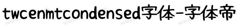 twcenmtcondensed字体字体转换